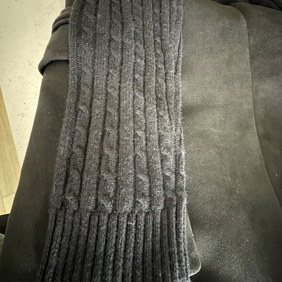 Splendid Black Blazer With Cable Knit Sleeves Womens M - Picture 11 of 13